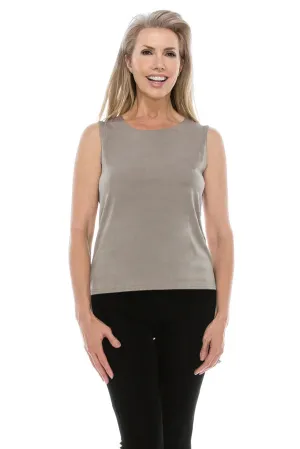 019- Jostar Sleeveless Tank- Taupe