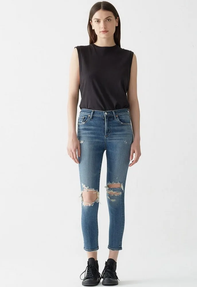 AGOLDE Sophie High Rise Skinny Crop