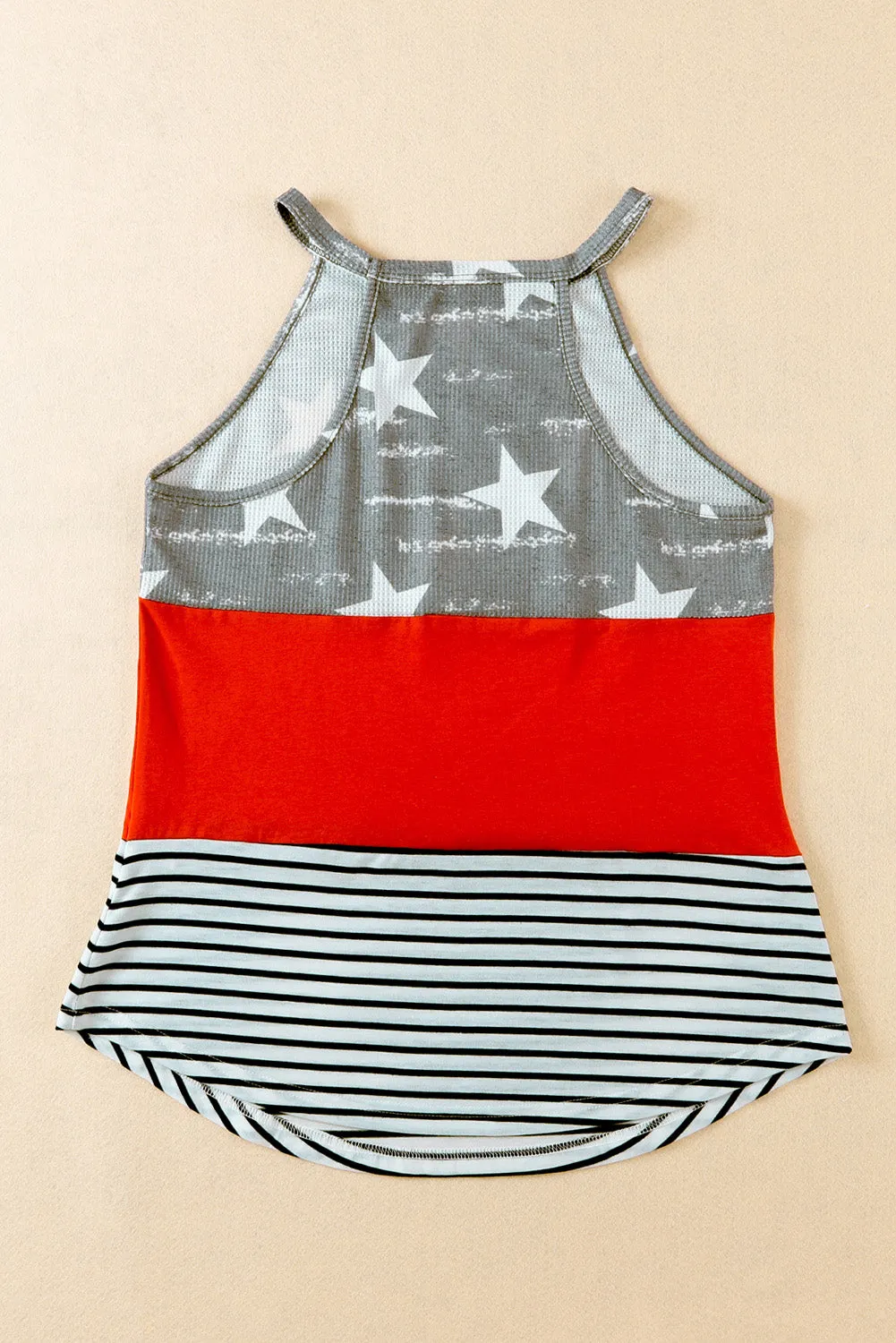 American Flag Sleeveless Top