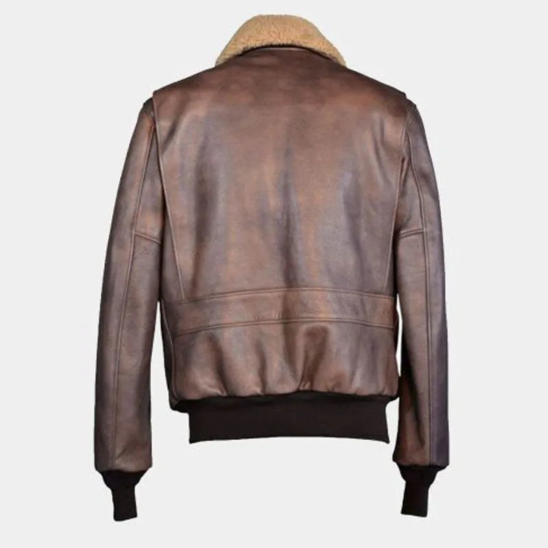 Buy Best Style Shop Genuine Schott Nyc Leather Bomber Jacket