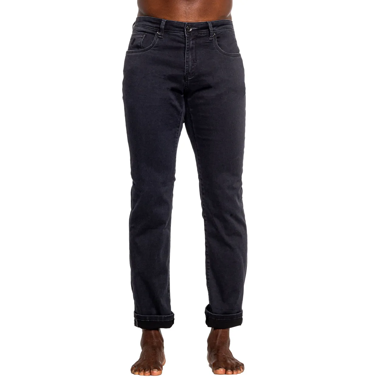 Charcoal Super Stretch Slim Fit Jeans - 34" Length