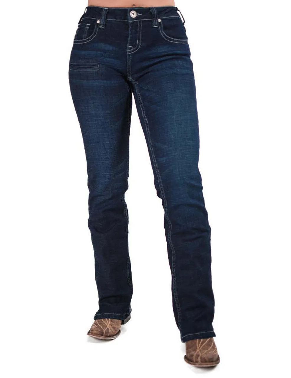 Cowgirl Tuff Ladies Jeans - Natural Waist - Premium