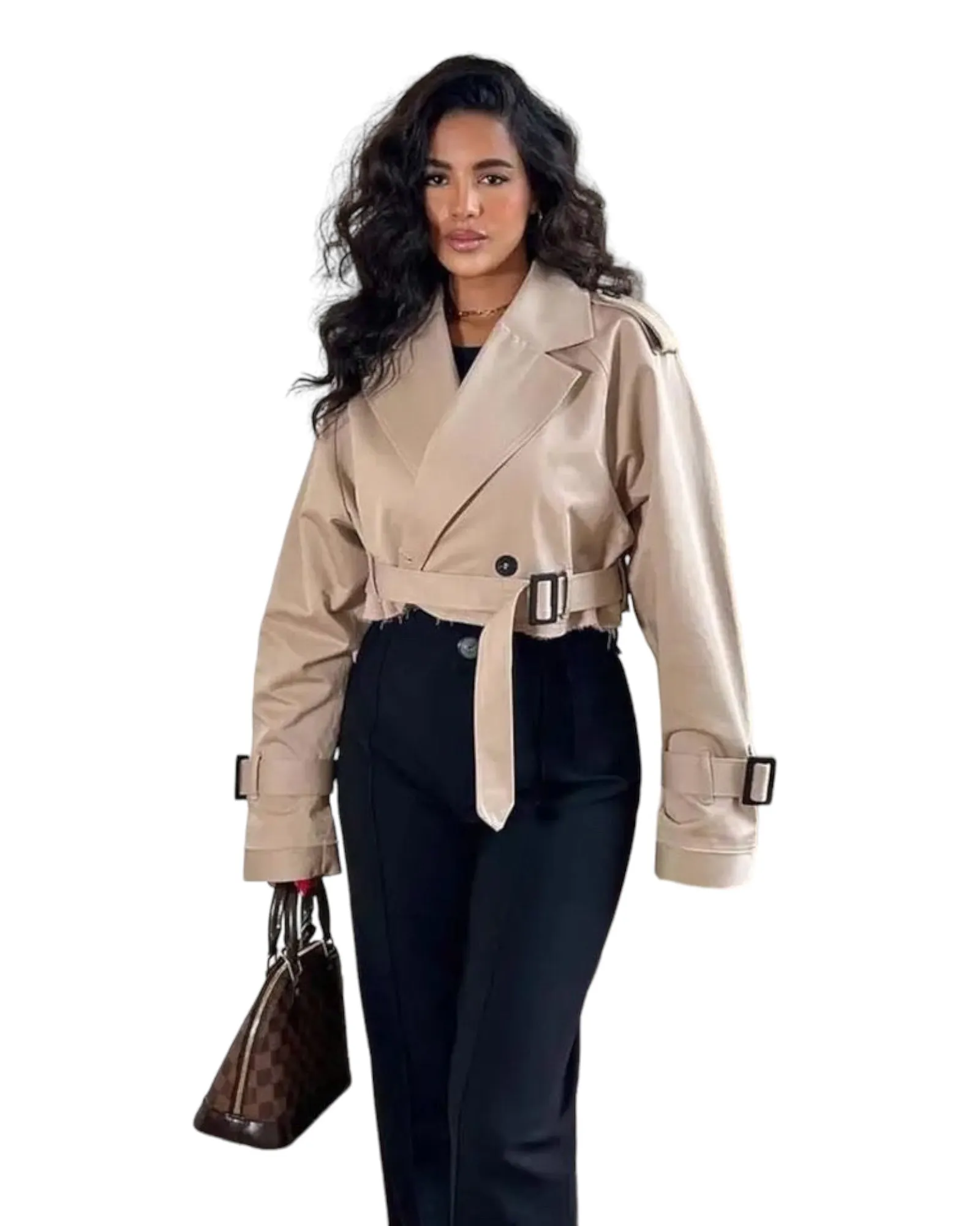 Cropped Trench Jacket