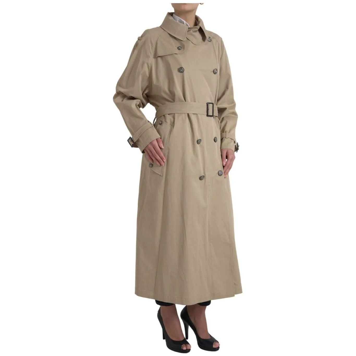 Dolce & Gabbana Elegant Double Breasted Trench Coat