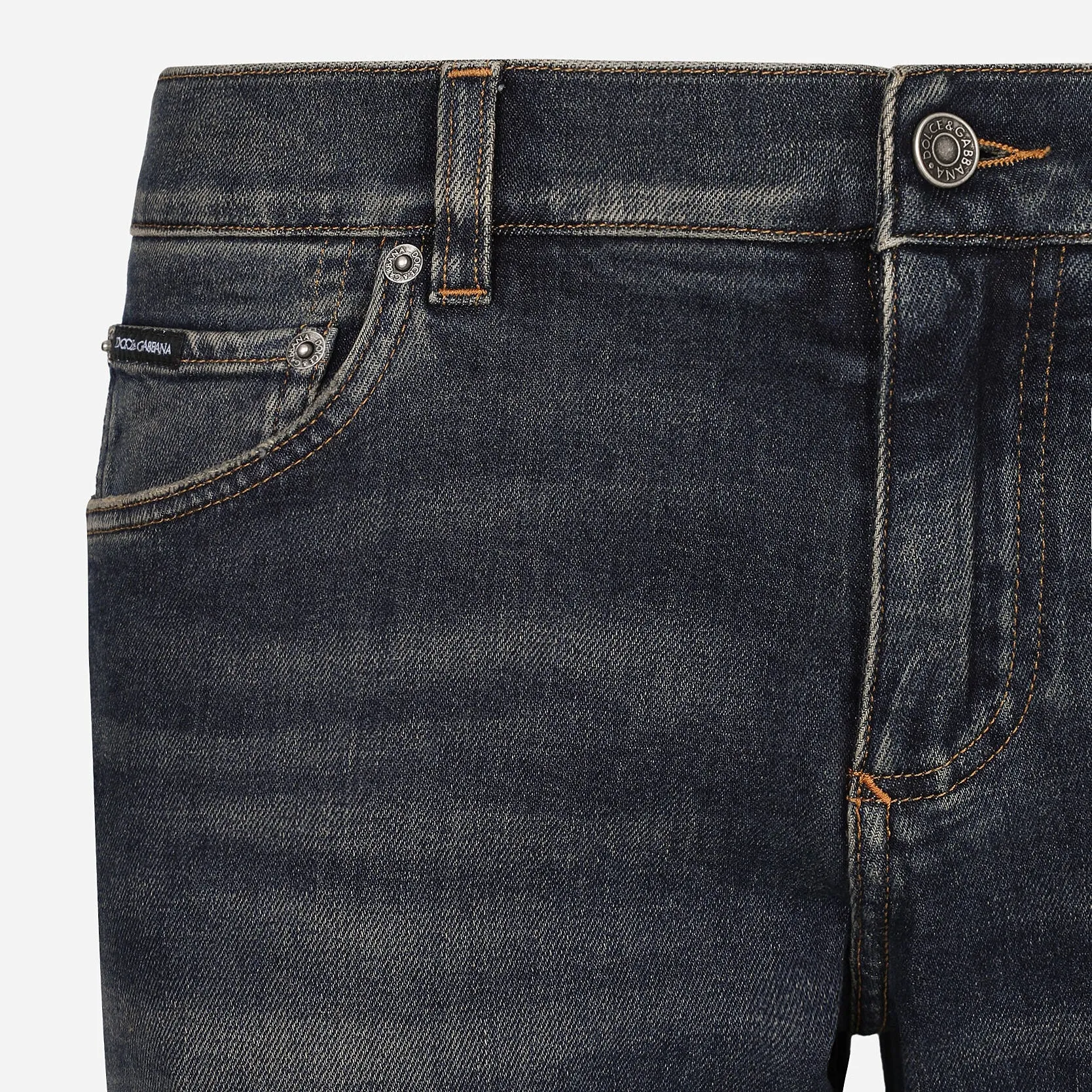 Dolce & Gabbana Slim Fit Stretch Denim Jeans