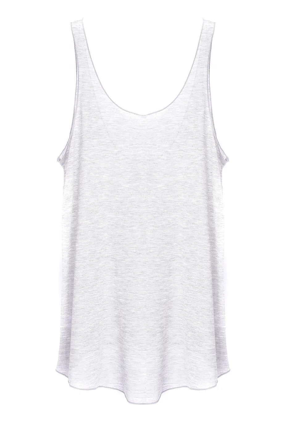 ENZA COSTA VISCOSE Light Grey Loose Tank