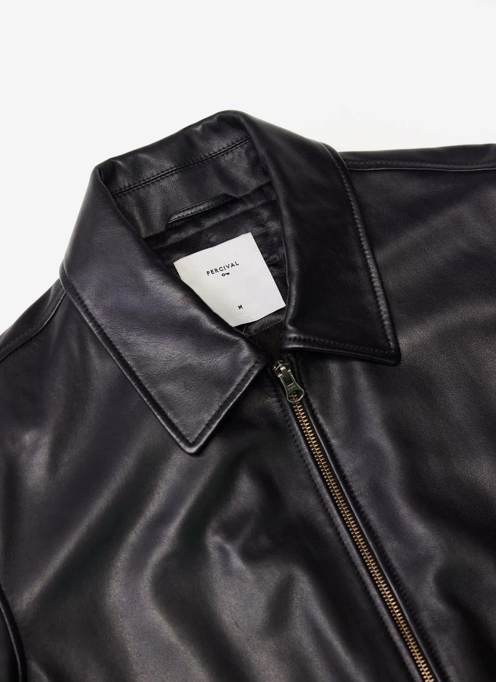 Flight Leather Jacket | Black