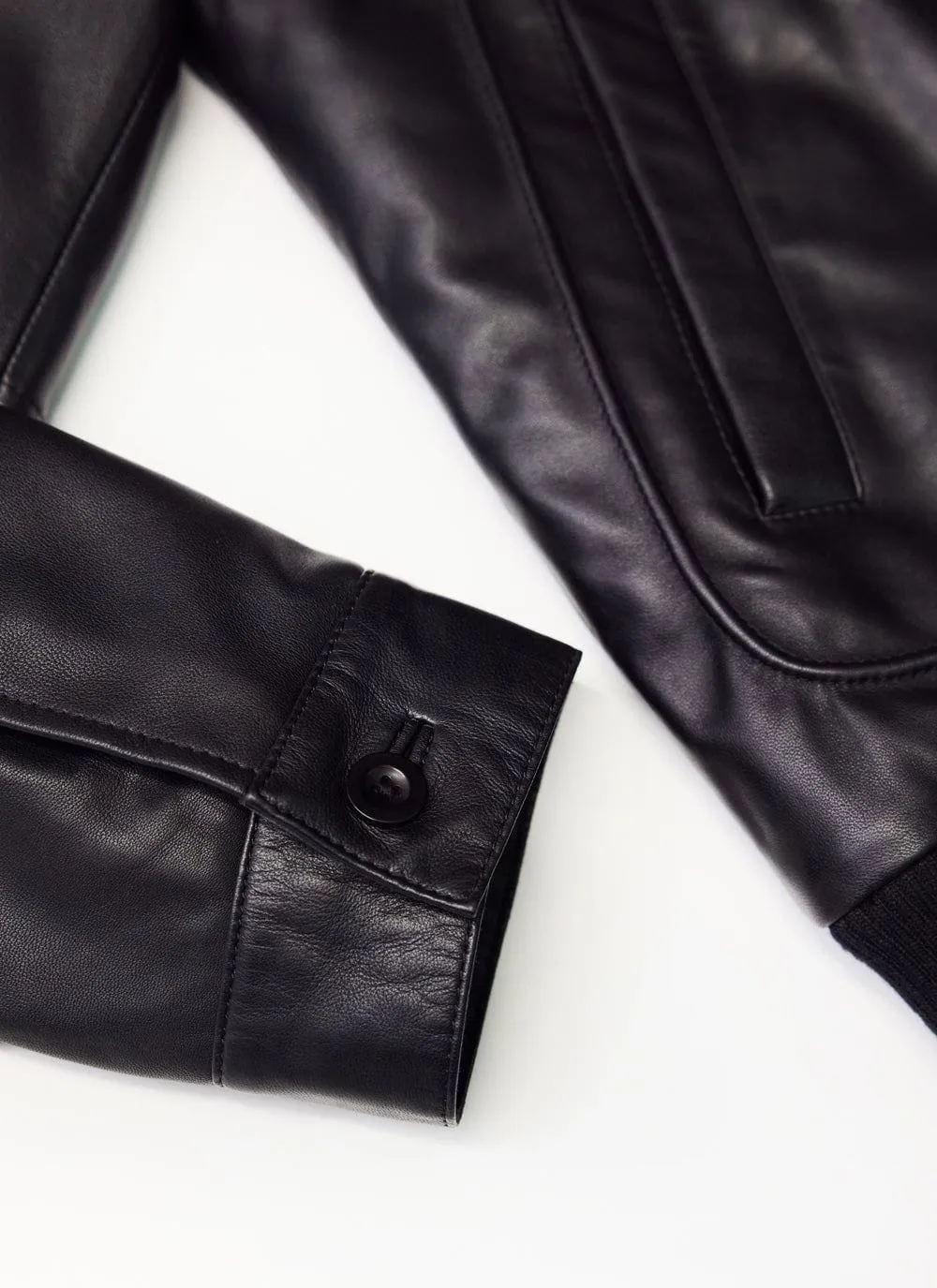 Flight Leather Jacket | Black