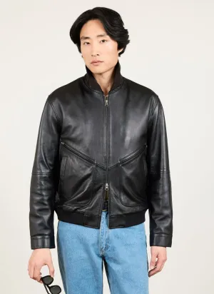 Flight Leather Jacket | Black