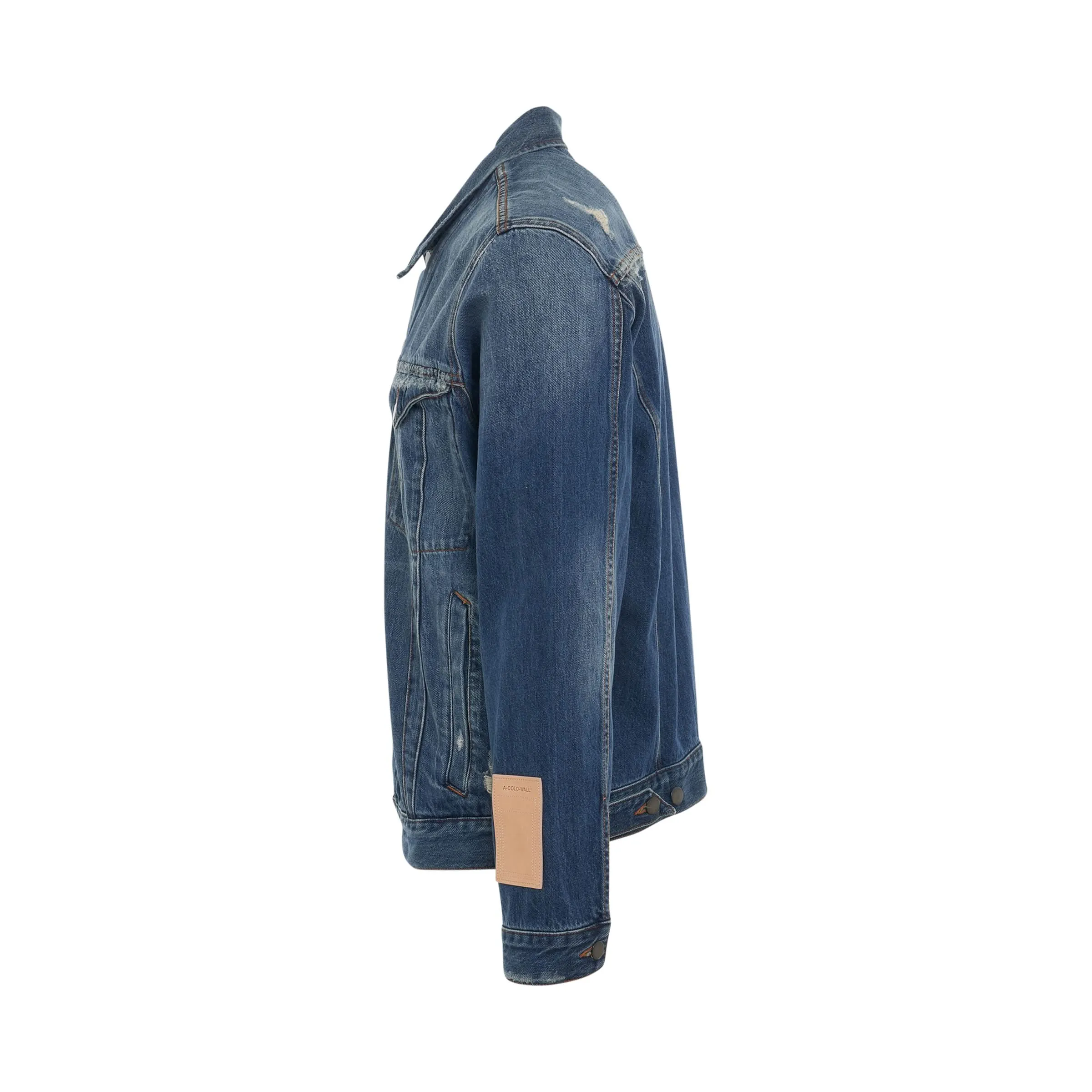 Foundry Selvedge Denim Jacket in Washed Indigo