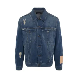 Foundry Selvedge Denim Jacket in Washed Indigo