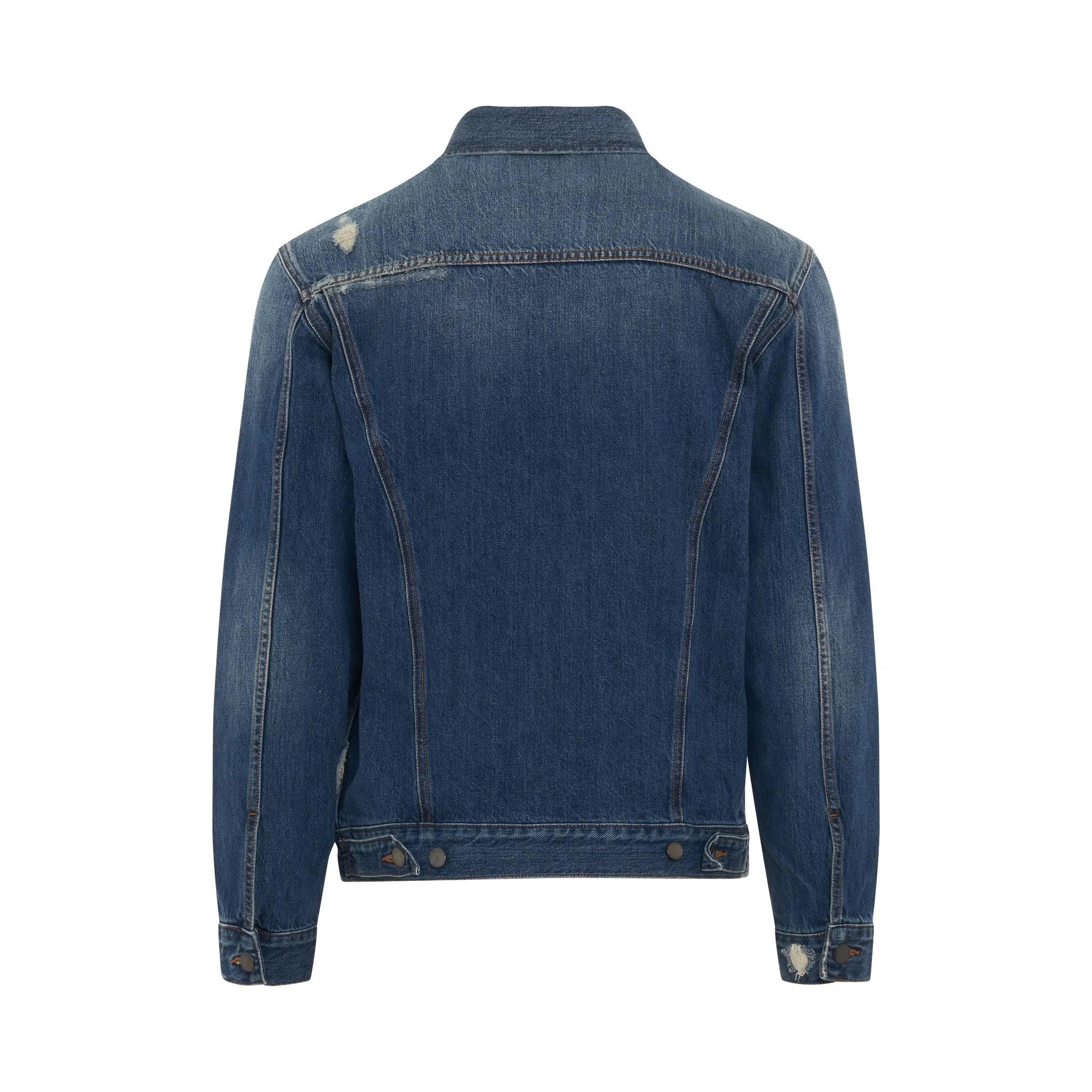 Foundry Selvedge Denim Jacket in Washed Indigo