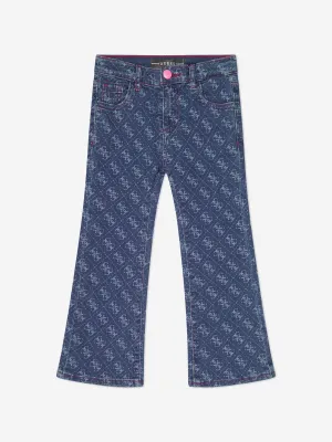 Guess Girls Denim Flare Fit Jeans in Blue