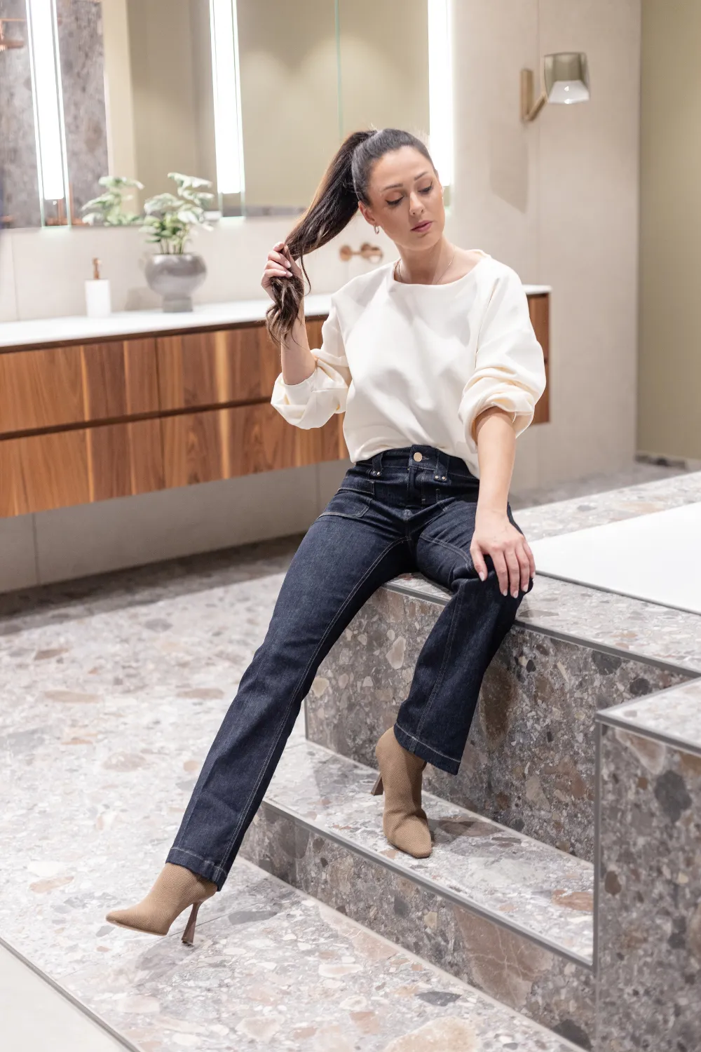 Jeans - BOOTCUT - MELINA Azurblau