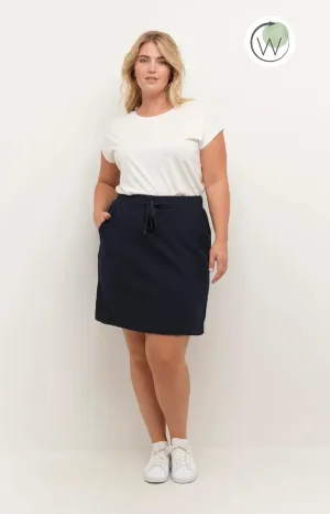 Kaffe Curve Nana Skirt in Navy