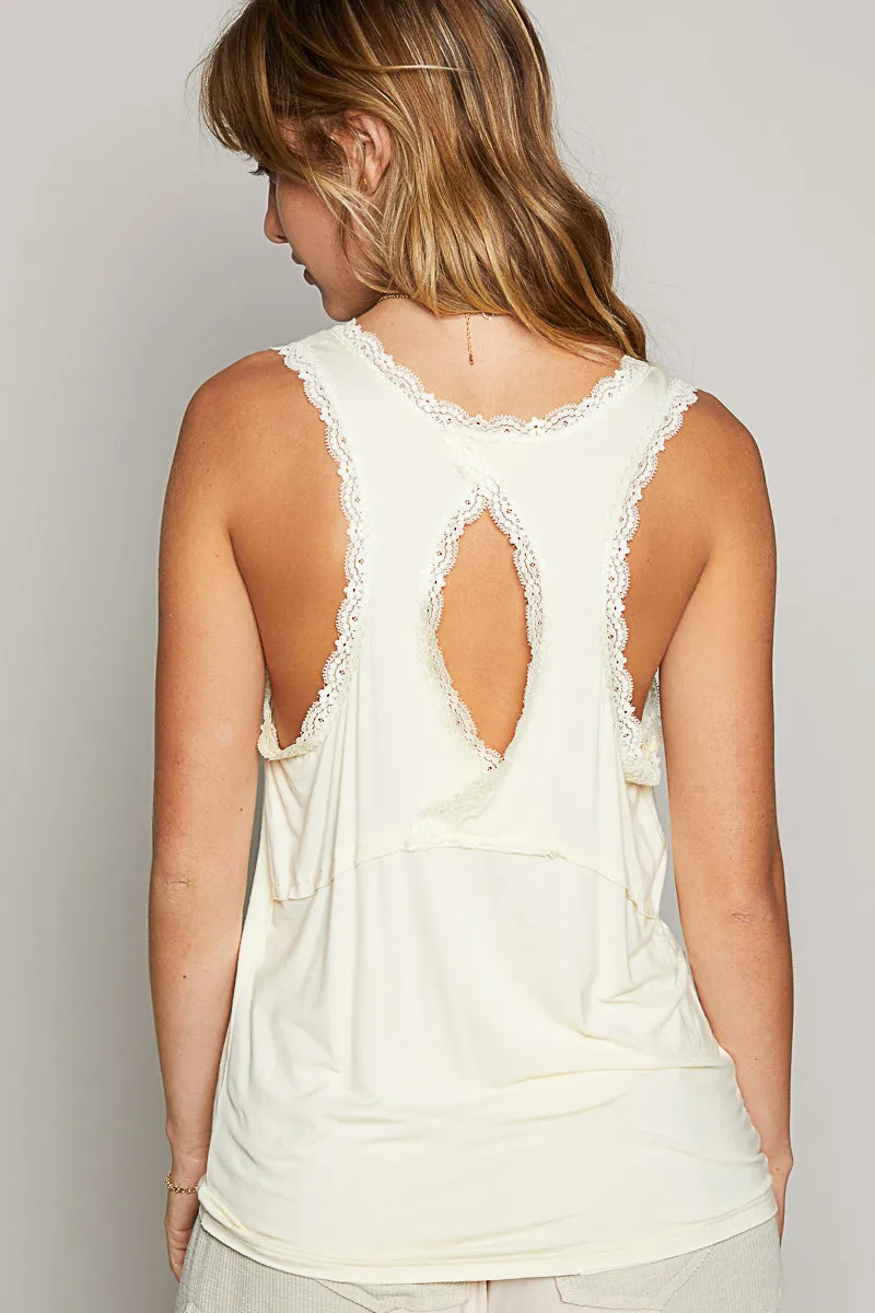 Marie Lace Detail Tank Top