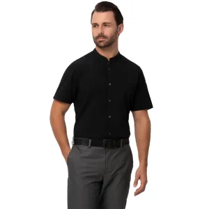 MEN SEERSUCKER SHIRT - Black