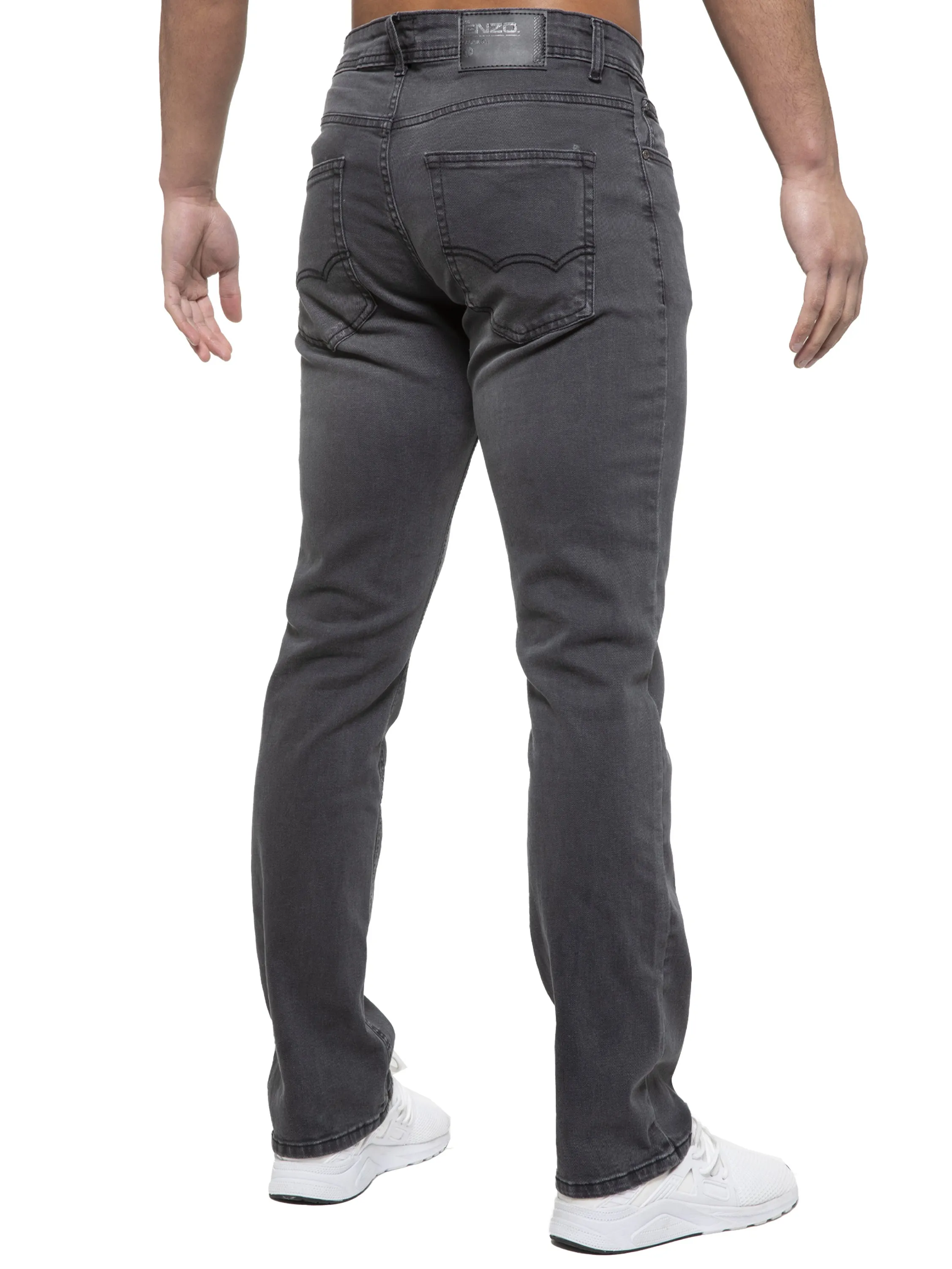 Mens Regular Fit Stretch Denim Jeans | Enzo Designer Menswear