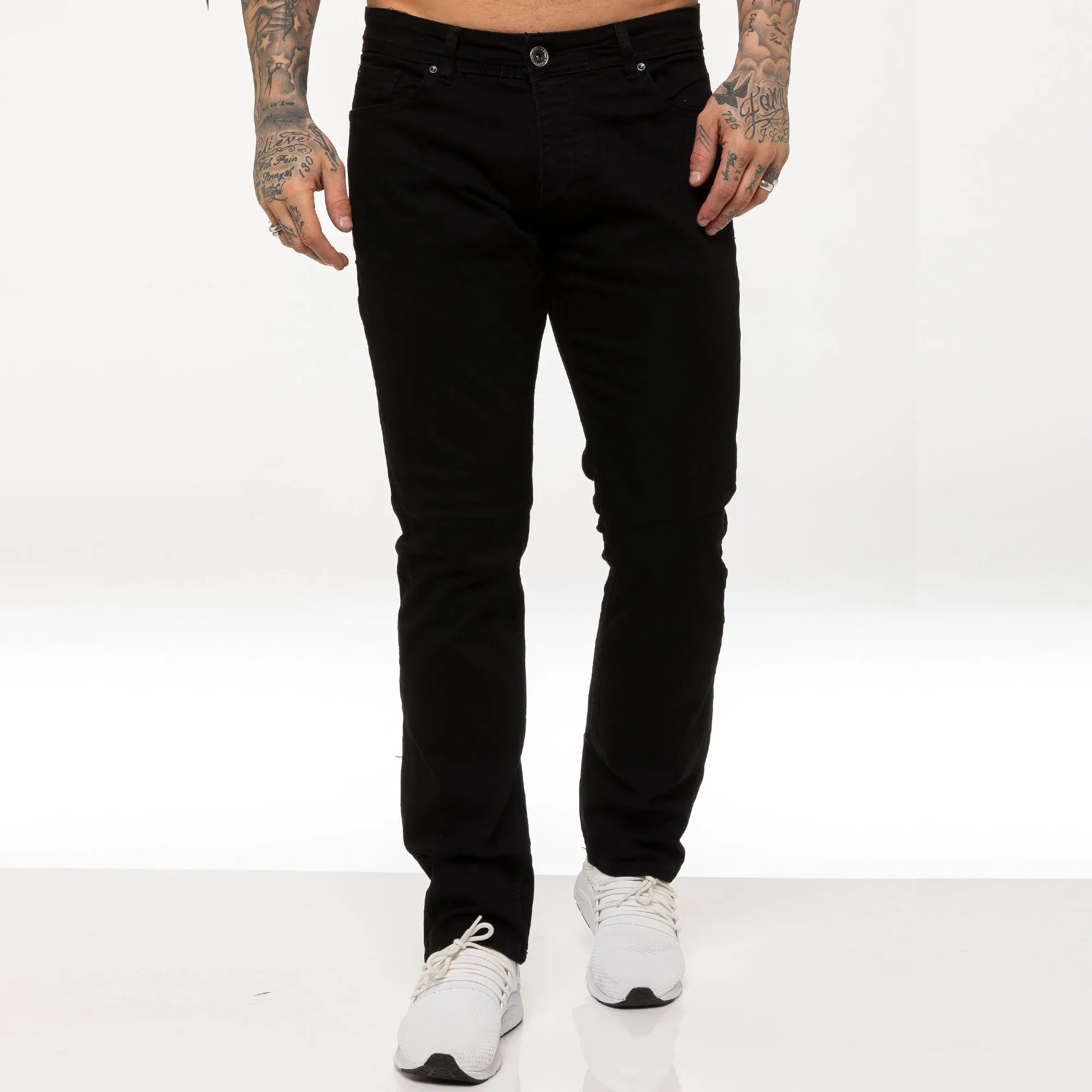 Mens Regular Fit Stretch Denim Jeans | Enzo Designer Menswear