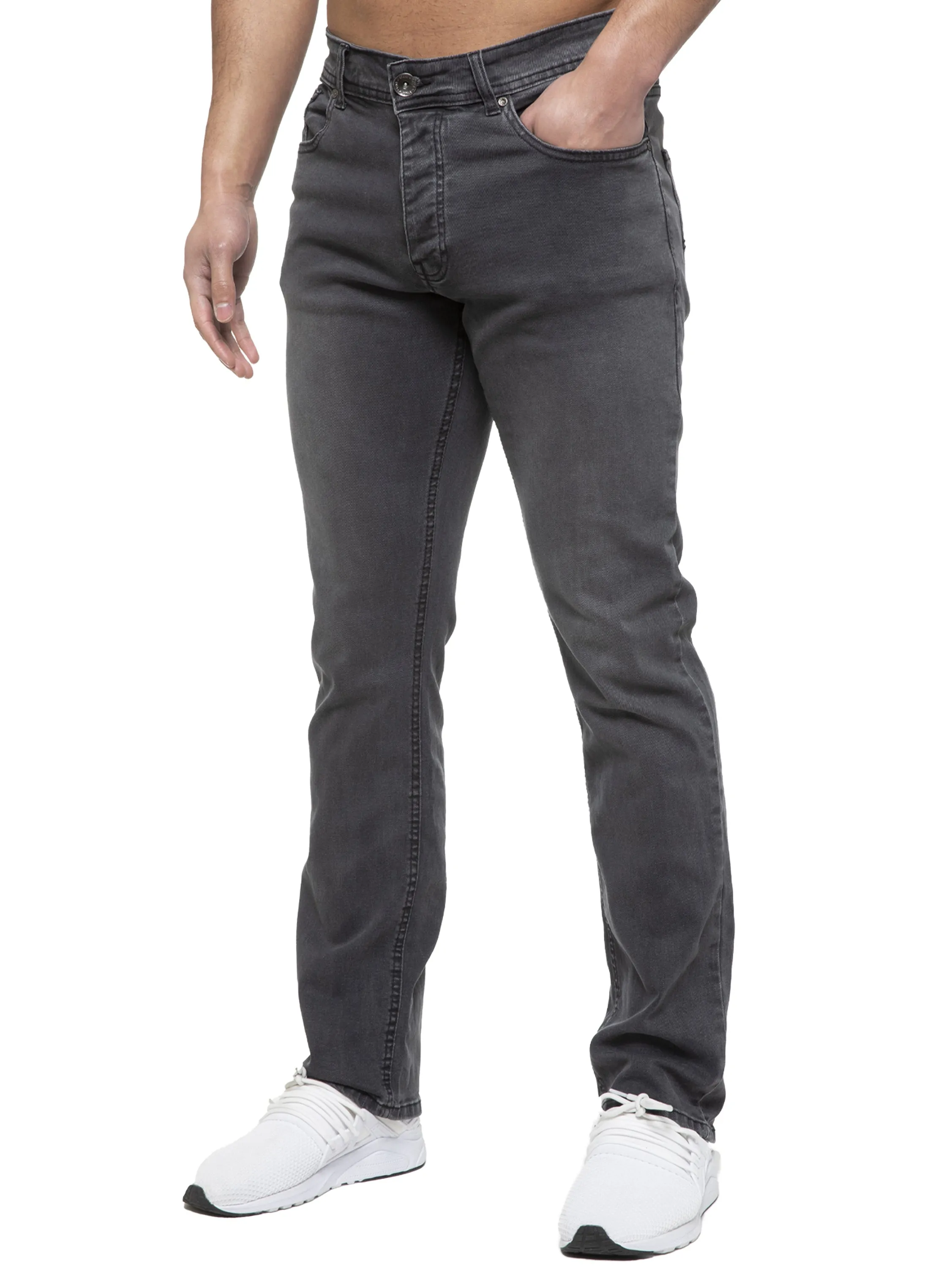 Mens Regular Fit Stretch Denim Jeans | Enzo Designer Menswear