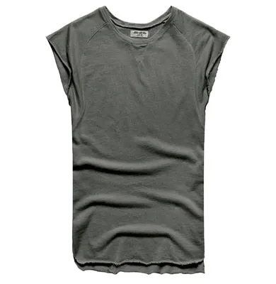 men's sleeveless knitwear sleeveless undershirt wide shoulder vest bodybuilding tank top men cotton summer new T4364