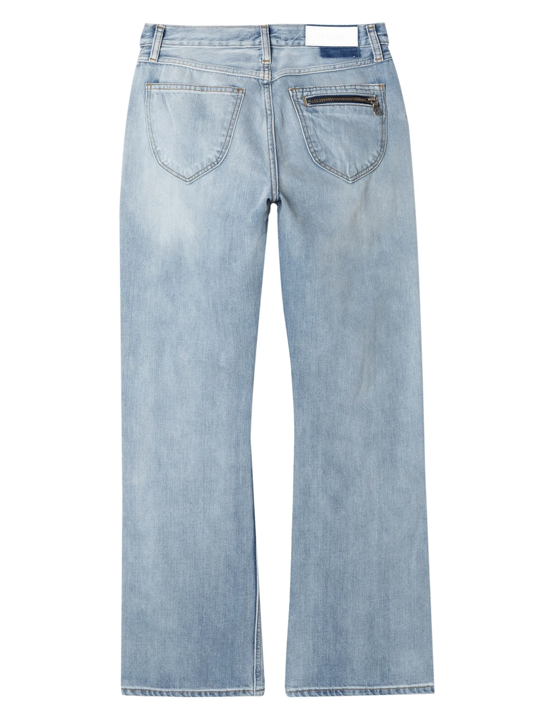 Mid Rise Kick Flare Jeans