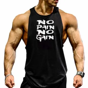 No Pain No Gain Sleeveless Gym Vest