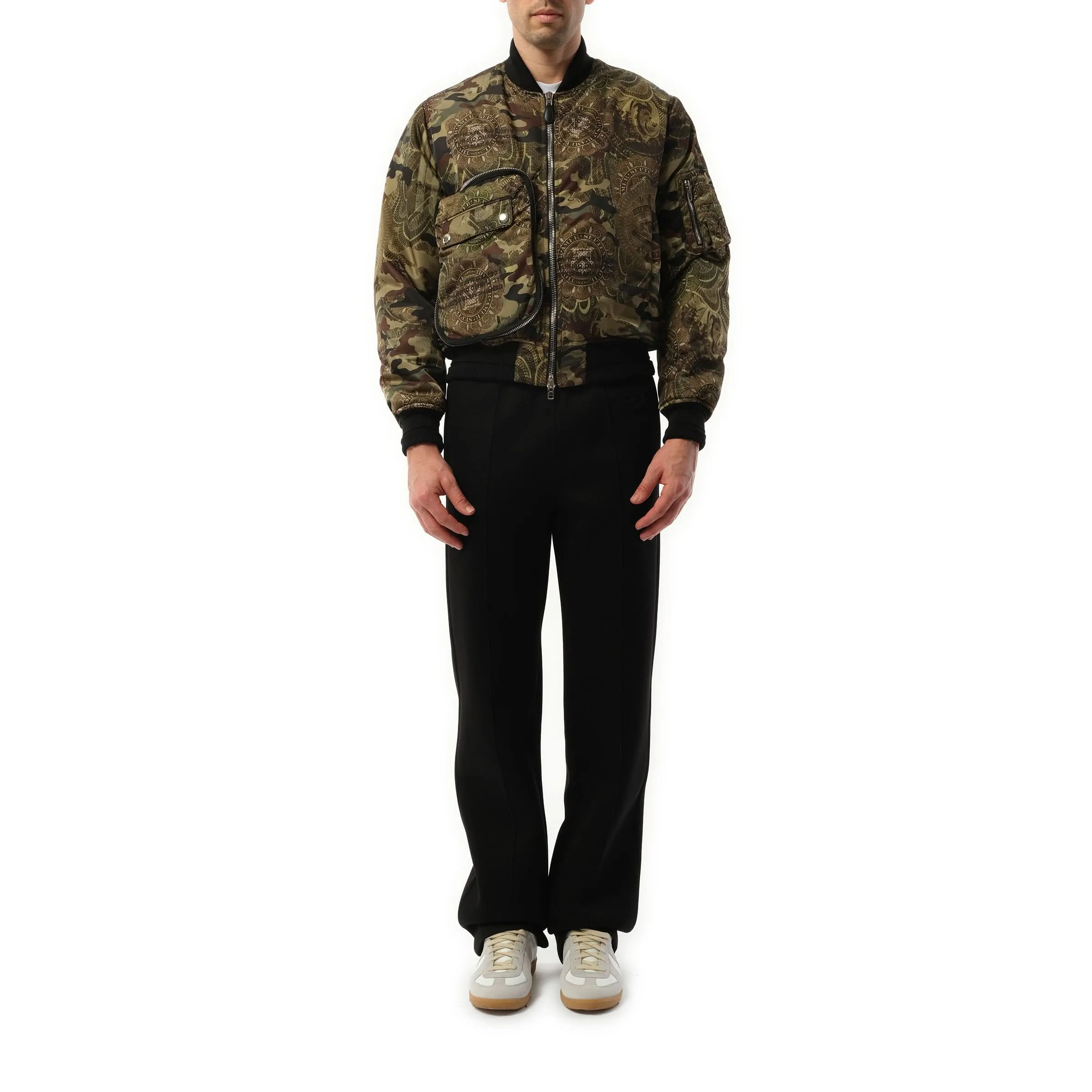 Podium Dollar Bomber Jacket in Khaki