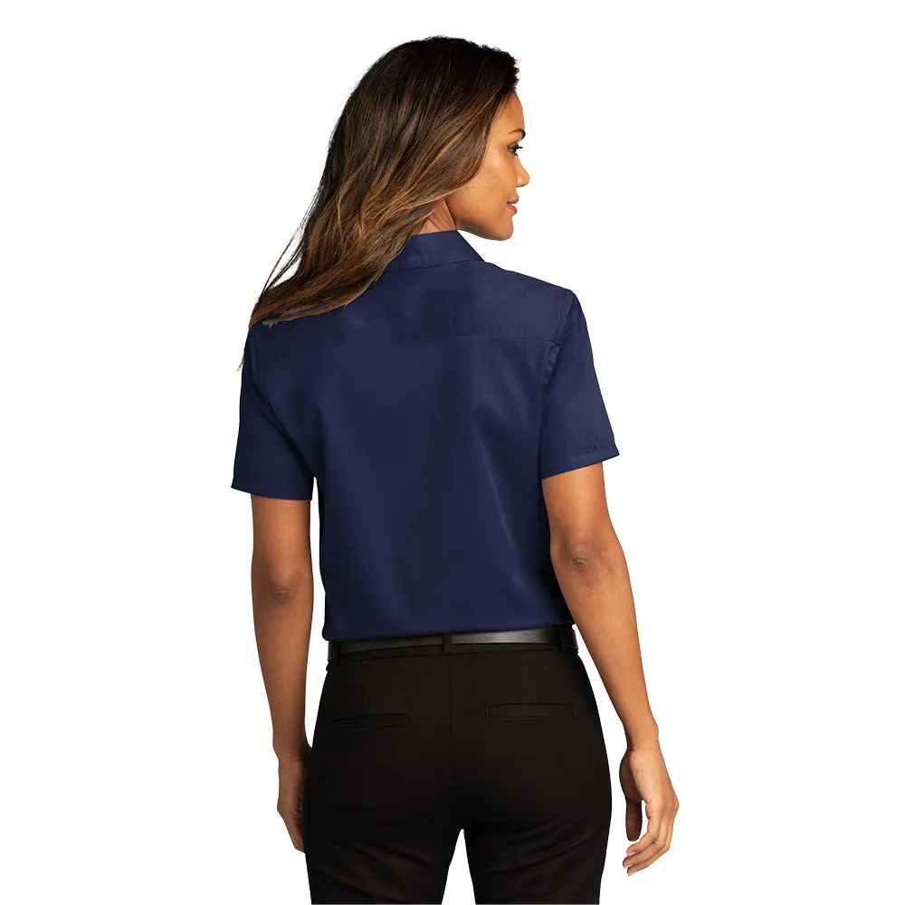 Port Authority® Women's Short Sleeve SuperPro React ™ Twill Shirt - True Navy