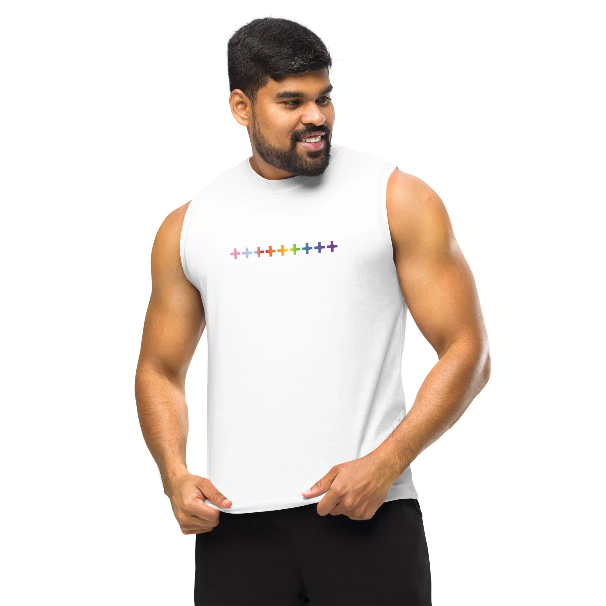   Rainbow Muscle Tank-Top