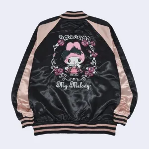 Sanrio - My Melody Sukajan Bomber Jacket (Black)