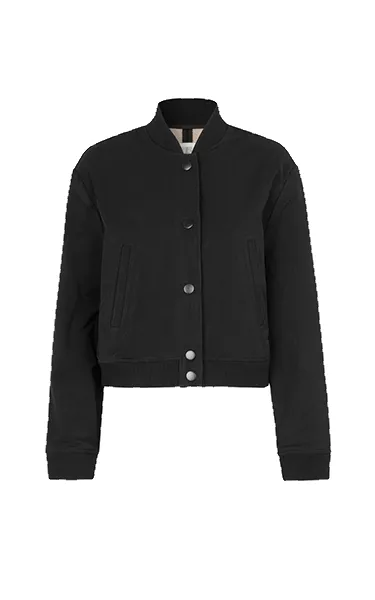 Second Female Black Bomber Jacket