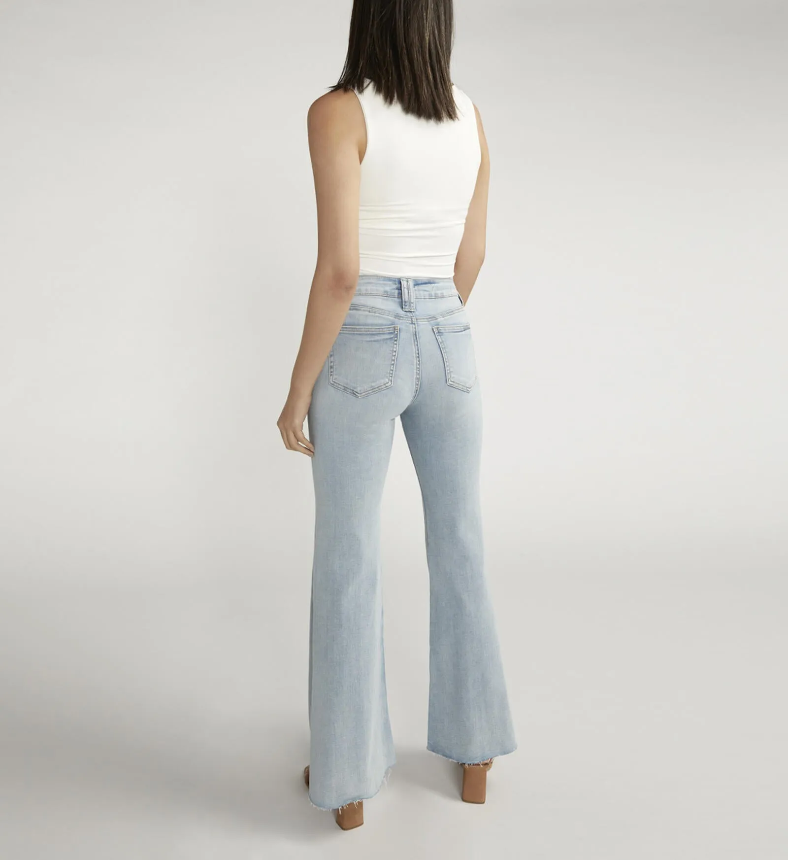 Silver Suki Mid Rise Flare Jeans