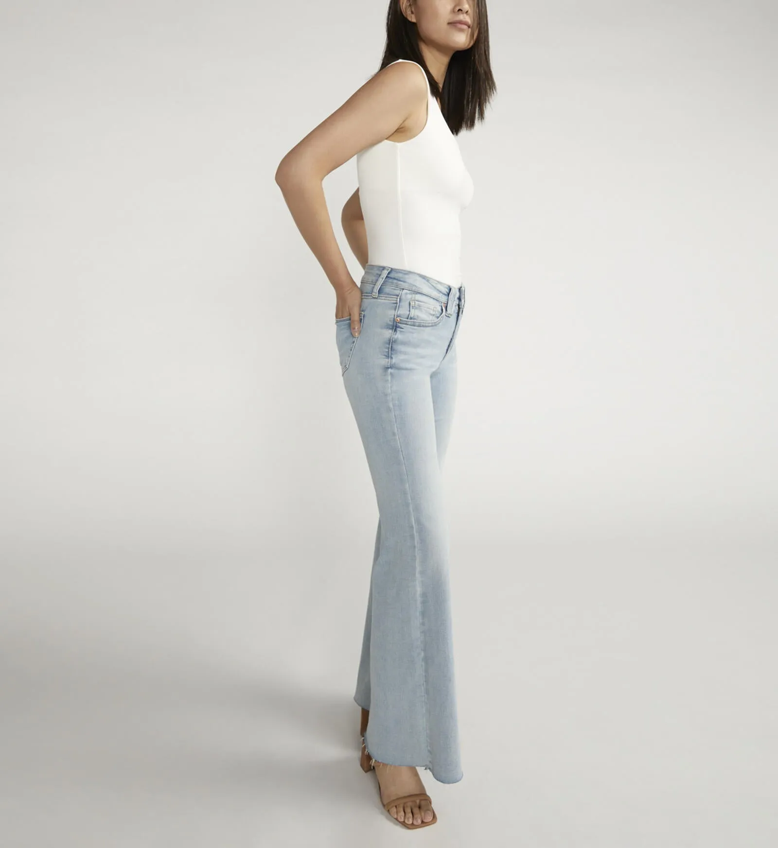 Silver Suki Mid Rise Flare Jeans