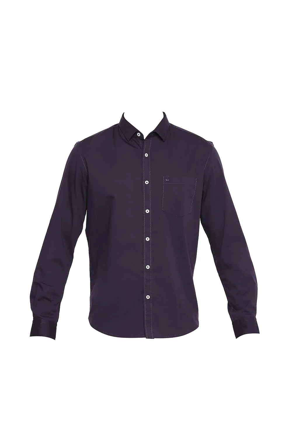 Slim Fit Twill Stretch Shirt