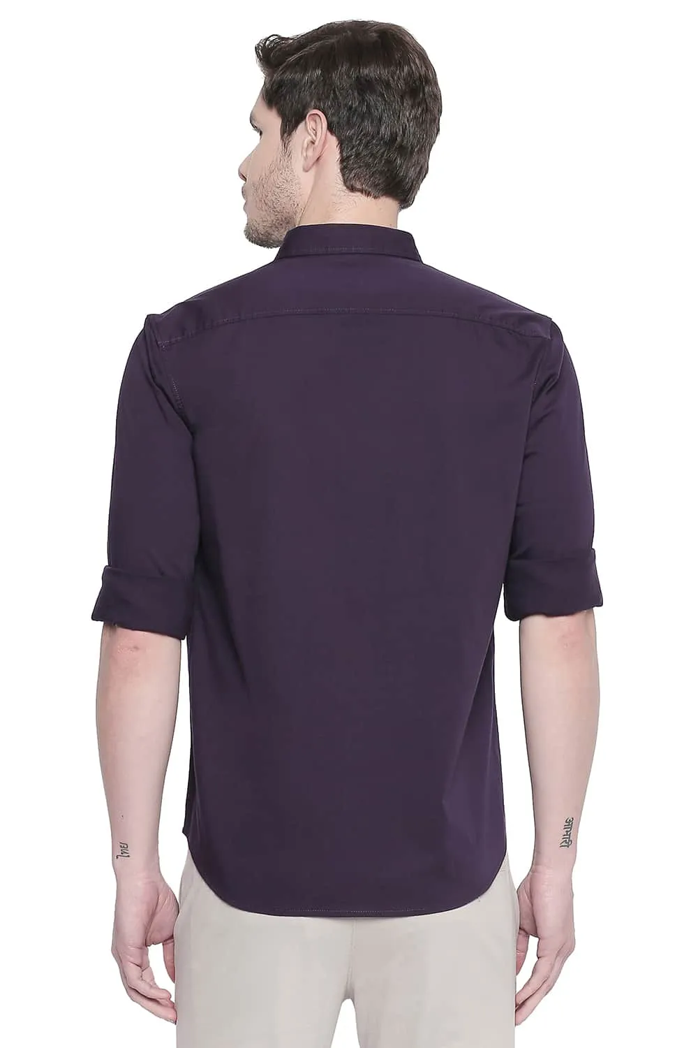 Slim Fit Twill Stretch Shirt