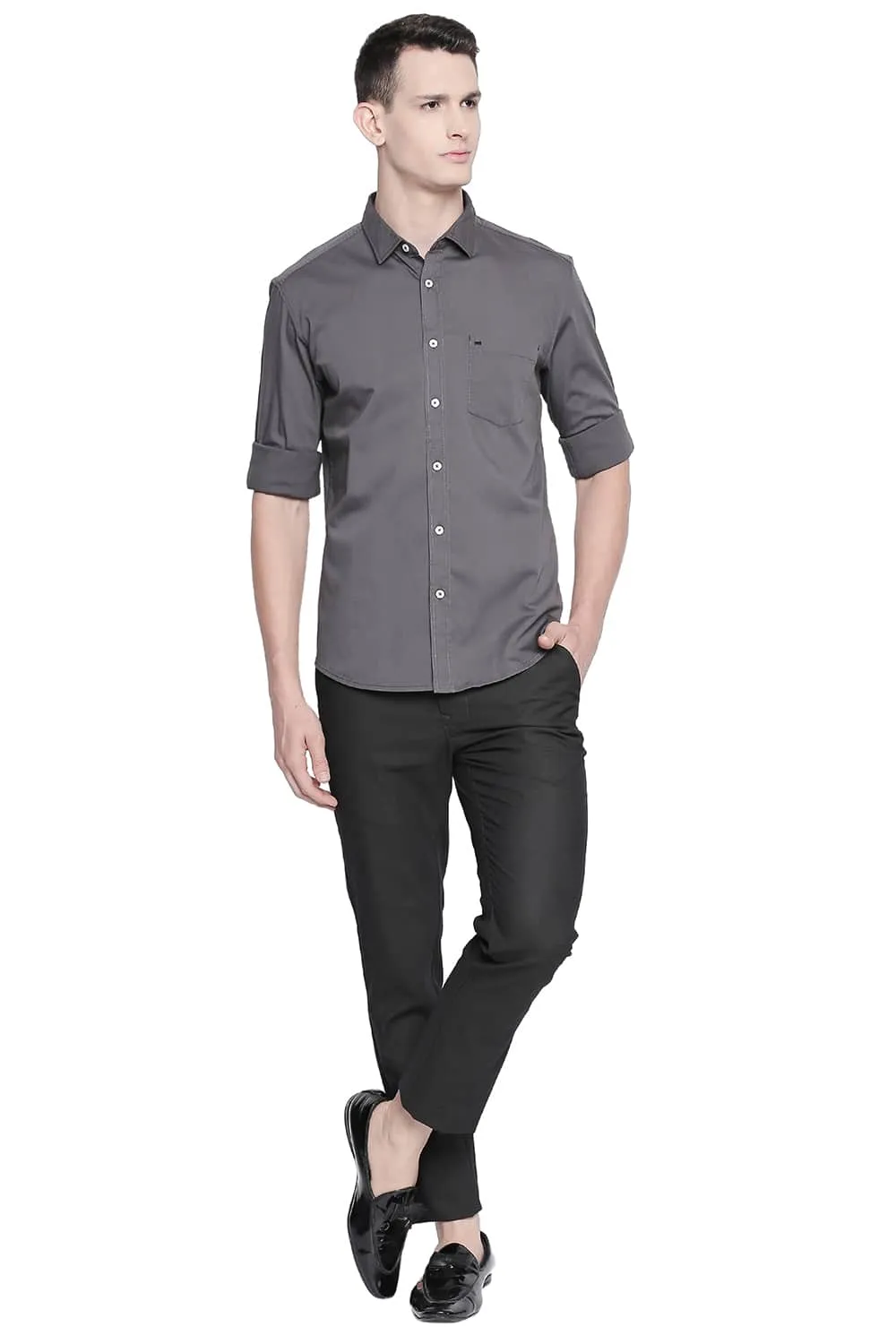 Slim Fit Twill Stretch Shirt