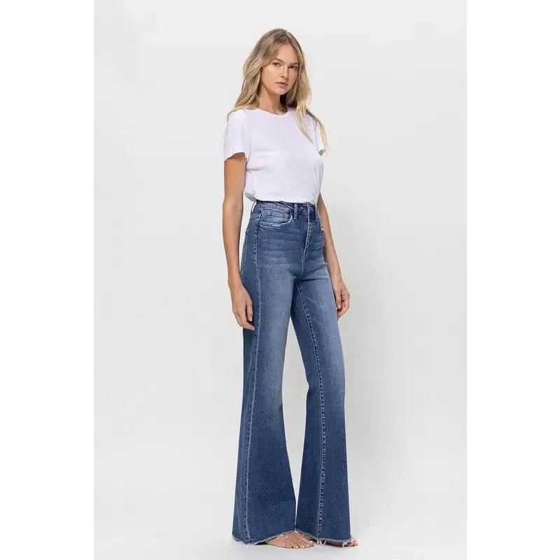 Super High Rise Relaxed Flare Jeans