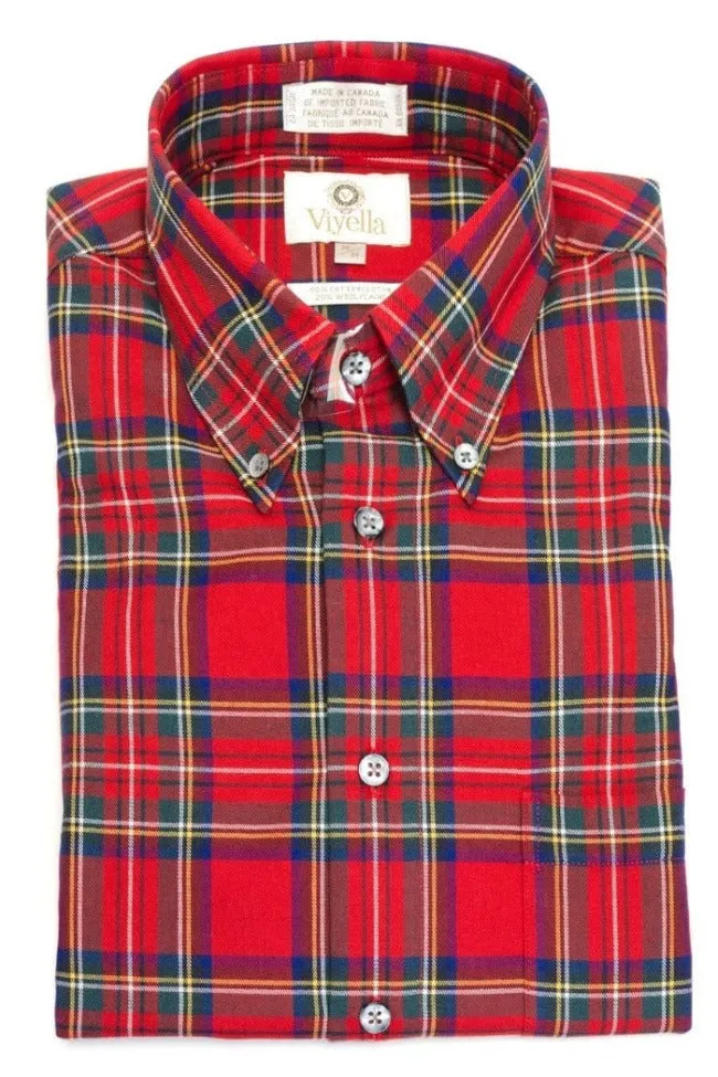 Tailored Fit Button-Down Collar Royal Stewart Shirts: Classic Style with a Modern Fit