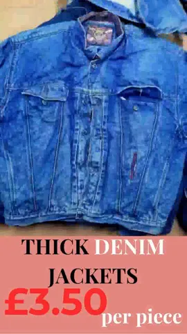 Thick Denim Jackets - SALE 💥