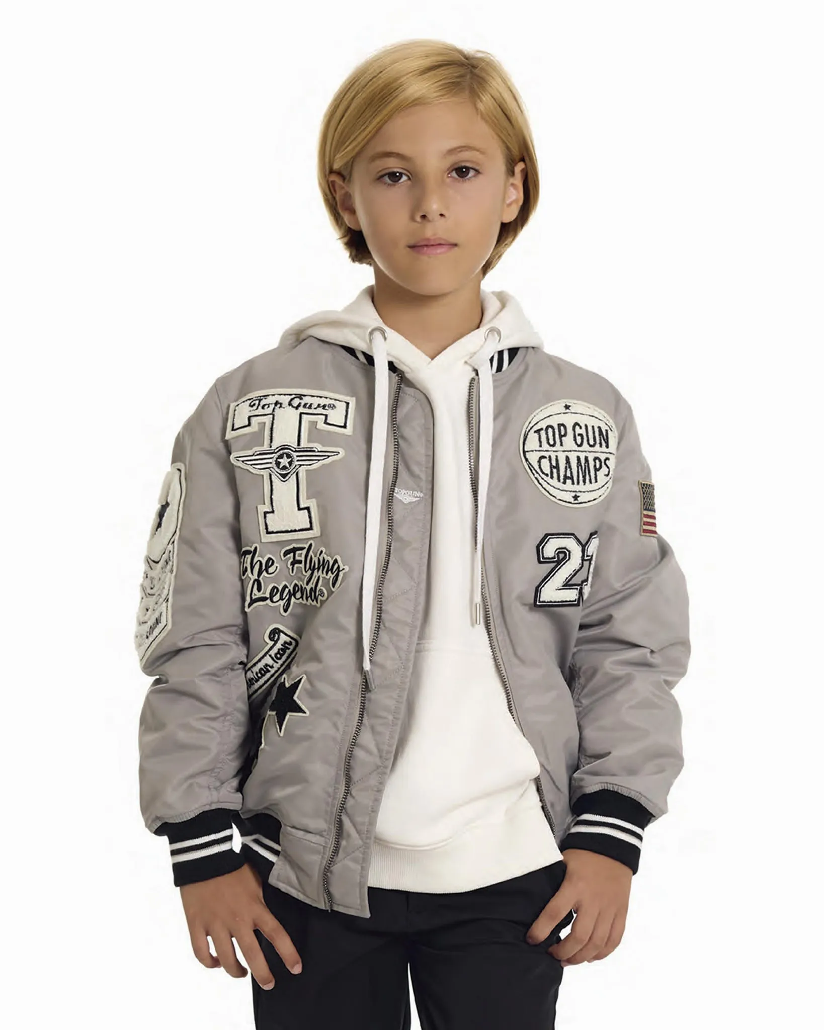 TOP GUN® KIDS' "FLYING LEGEND" LIGHTWEIGHT NYLON JACKET