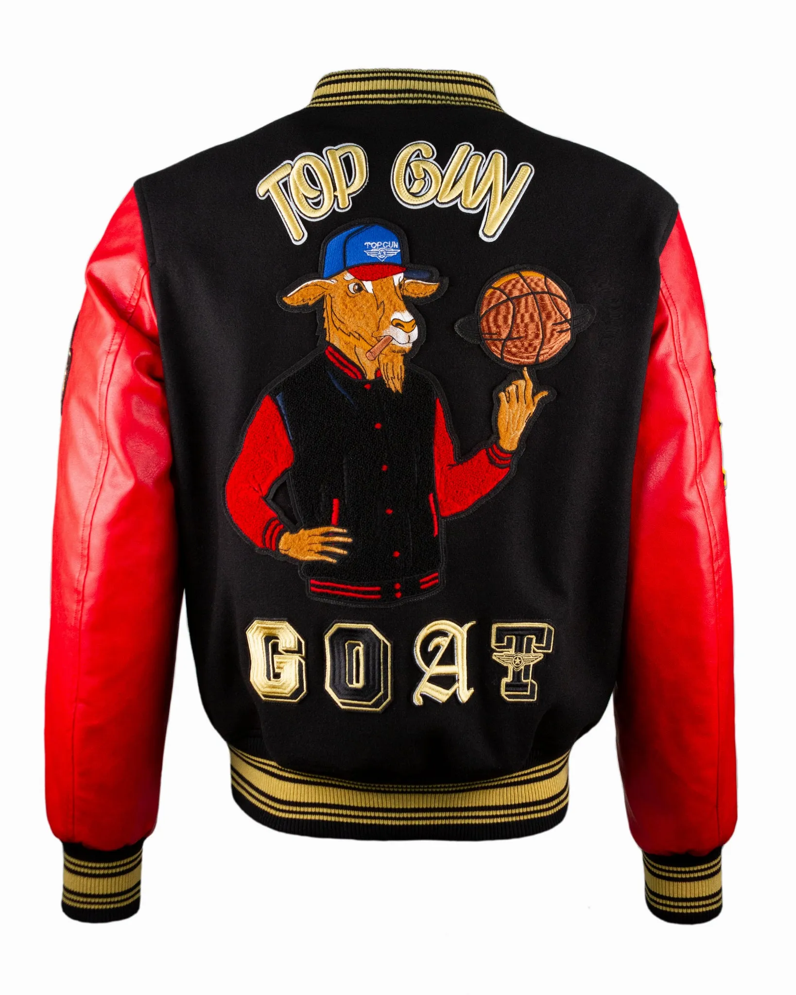 TOP GUN® "THE NEW GOAT" VARSITY JACKET