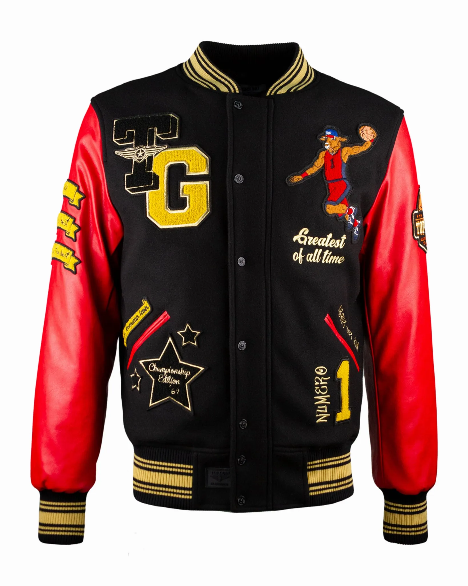 TOP GUN® "THE NEW GOAT" VARSITY JACKET