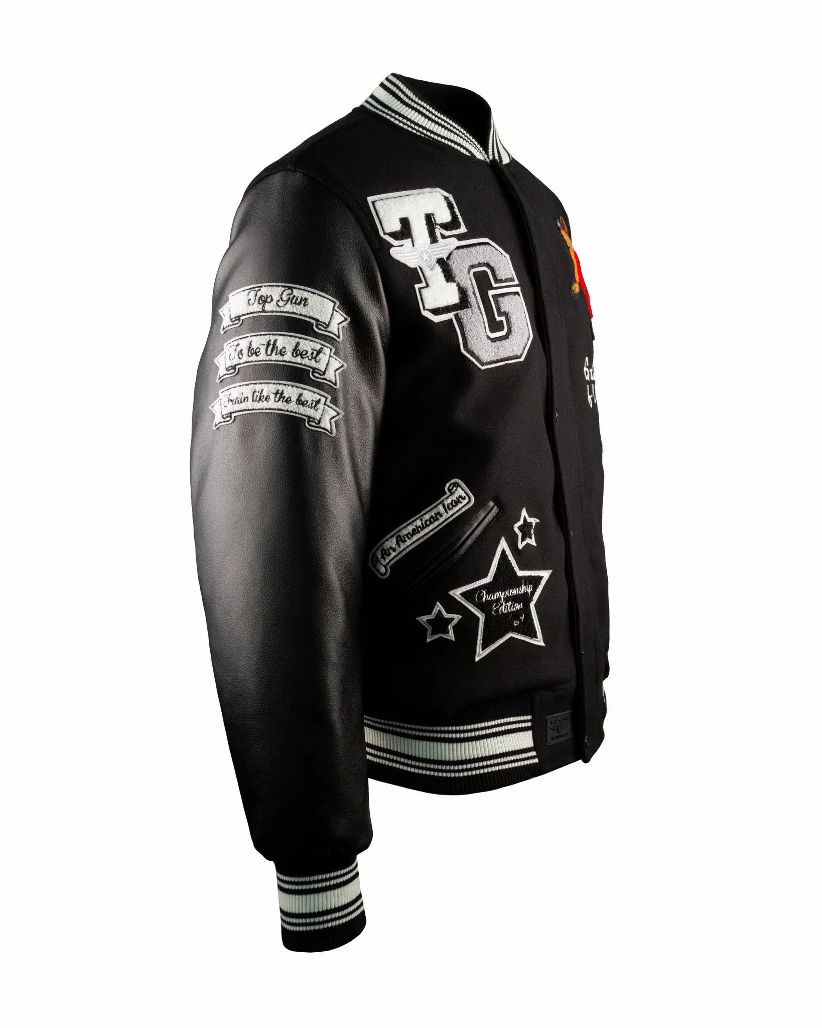 TOP GUN® "THE NEW GOAT" VARSITY JACKET