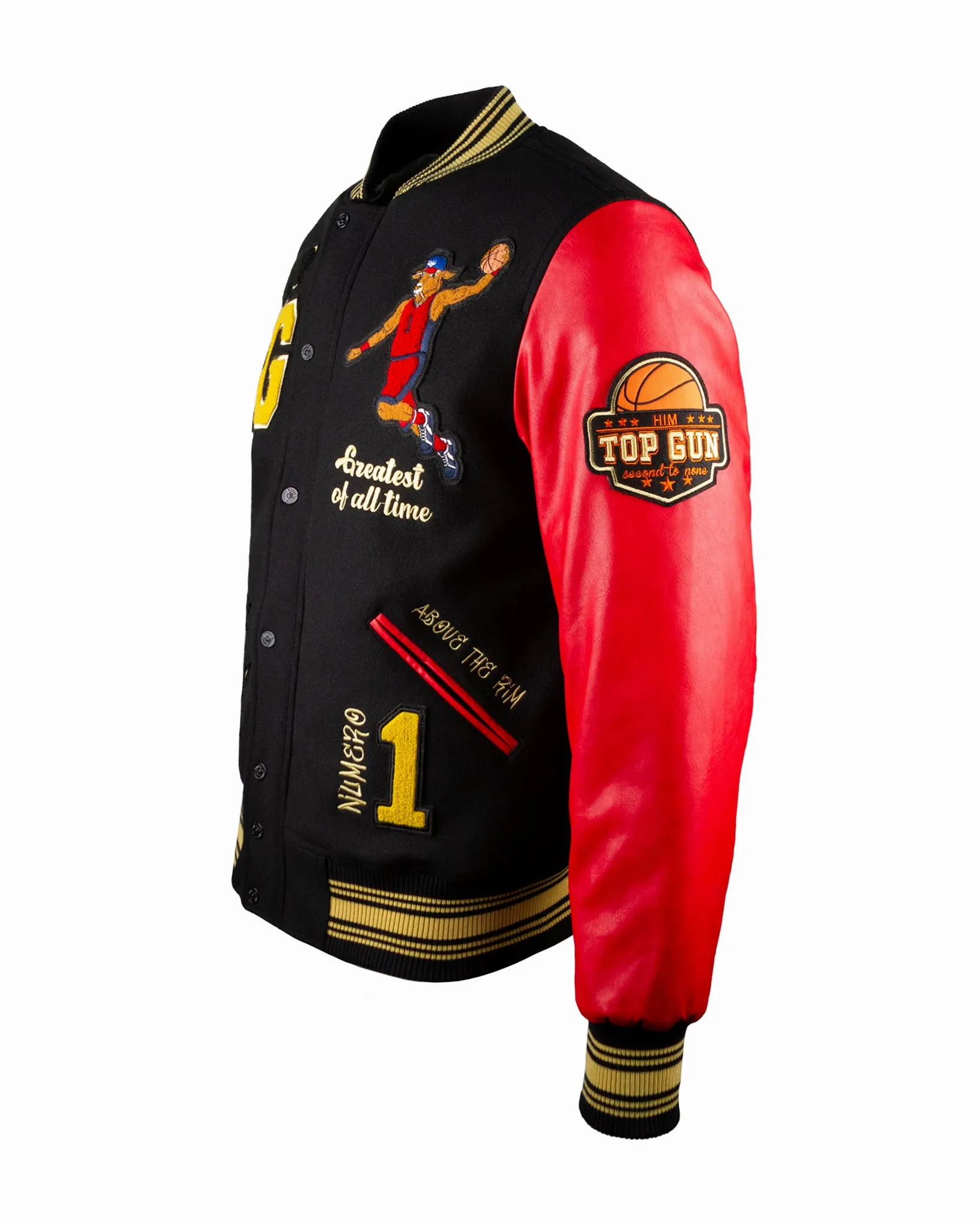 TOP GUN® "THE NEW GOAT" VARSITY JACKET