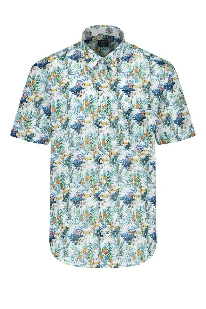 Toucan Multi-Color Men's Button Down Shirt