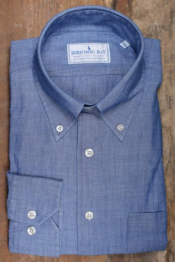 Wellington: Chambray Shirt - Button (XL)