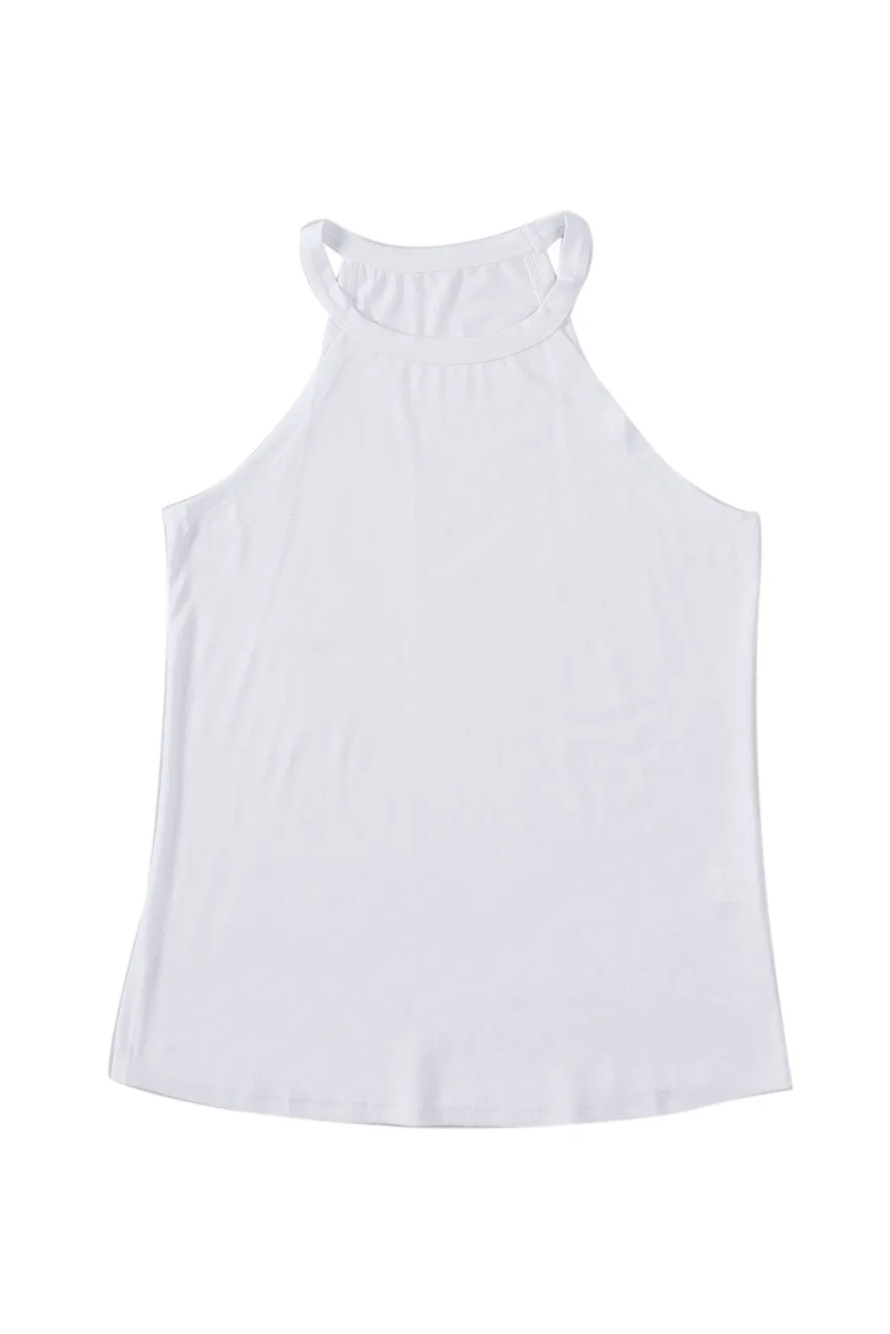 Womens Summer Halter High Neck Tank Top Sexy Sleeveless Shirts