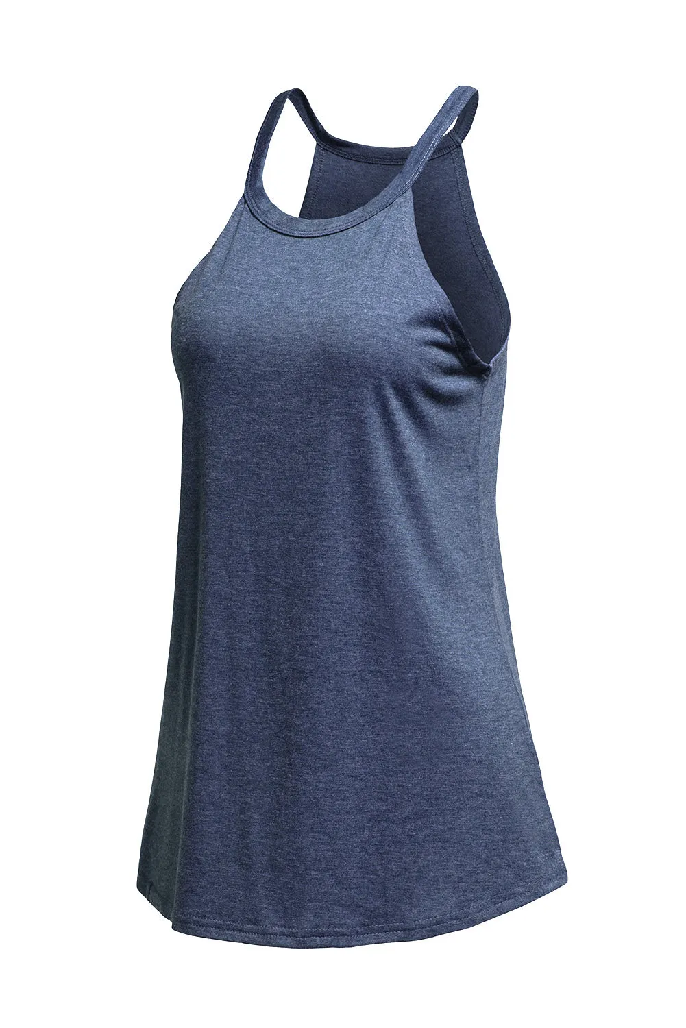 Womens Summer Halter High Neck Tank Top Sexy Sleeveless Shirts