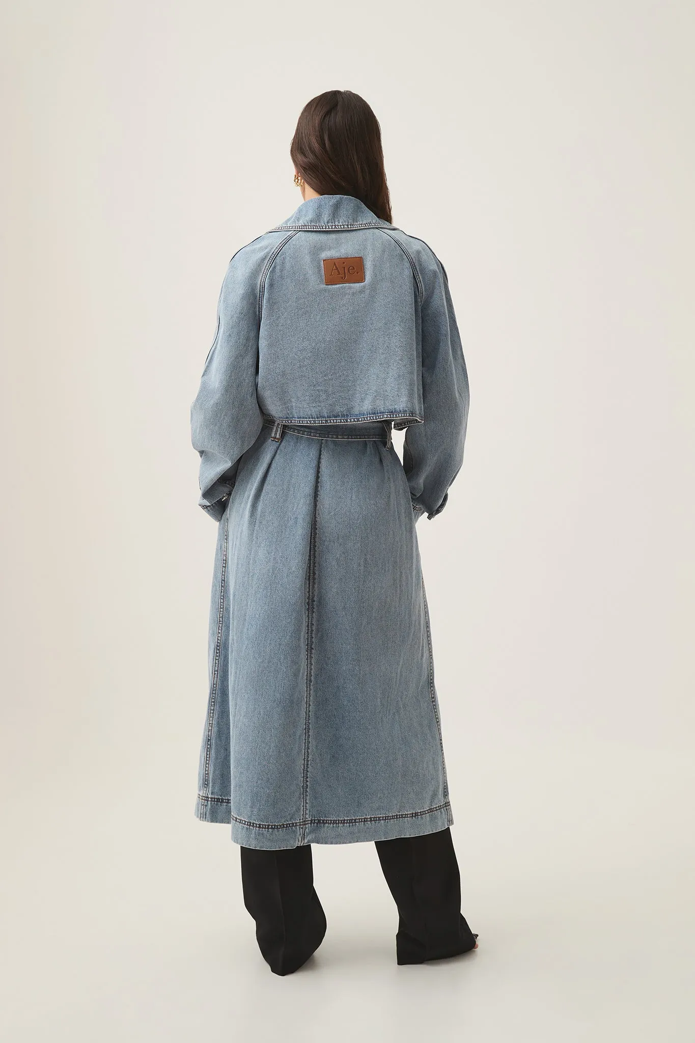 Zariah Denim Trench